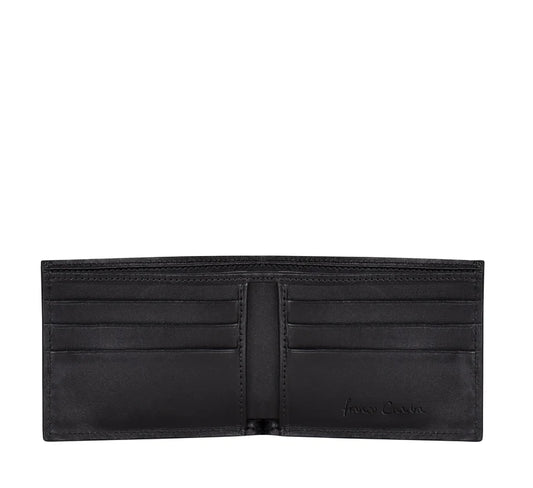Cuadra Men's Black Genuine Lizard Leather Bifold Wallet