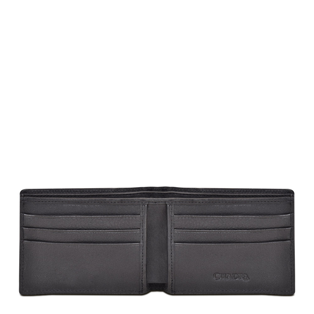 Cuadra Men's Brown Genuine Shark Leather Bifold Wallet