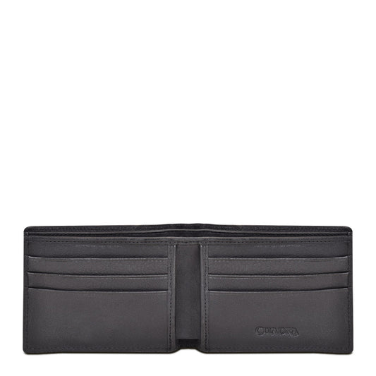 Cuadra Men's Brown Genuine Shark Leather Bifold Wallet