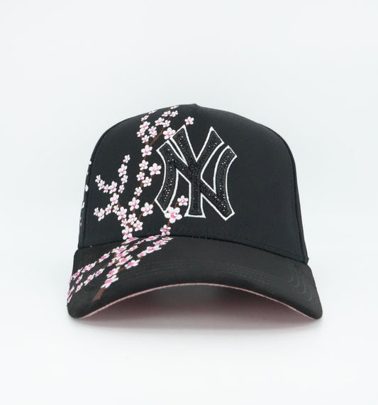Kevin Hats NY Cherry Blossom Bling Cap