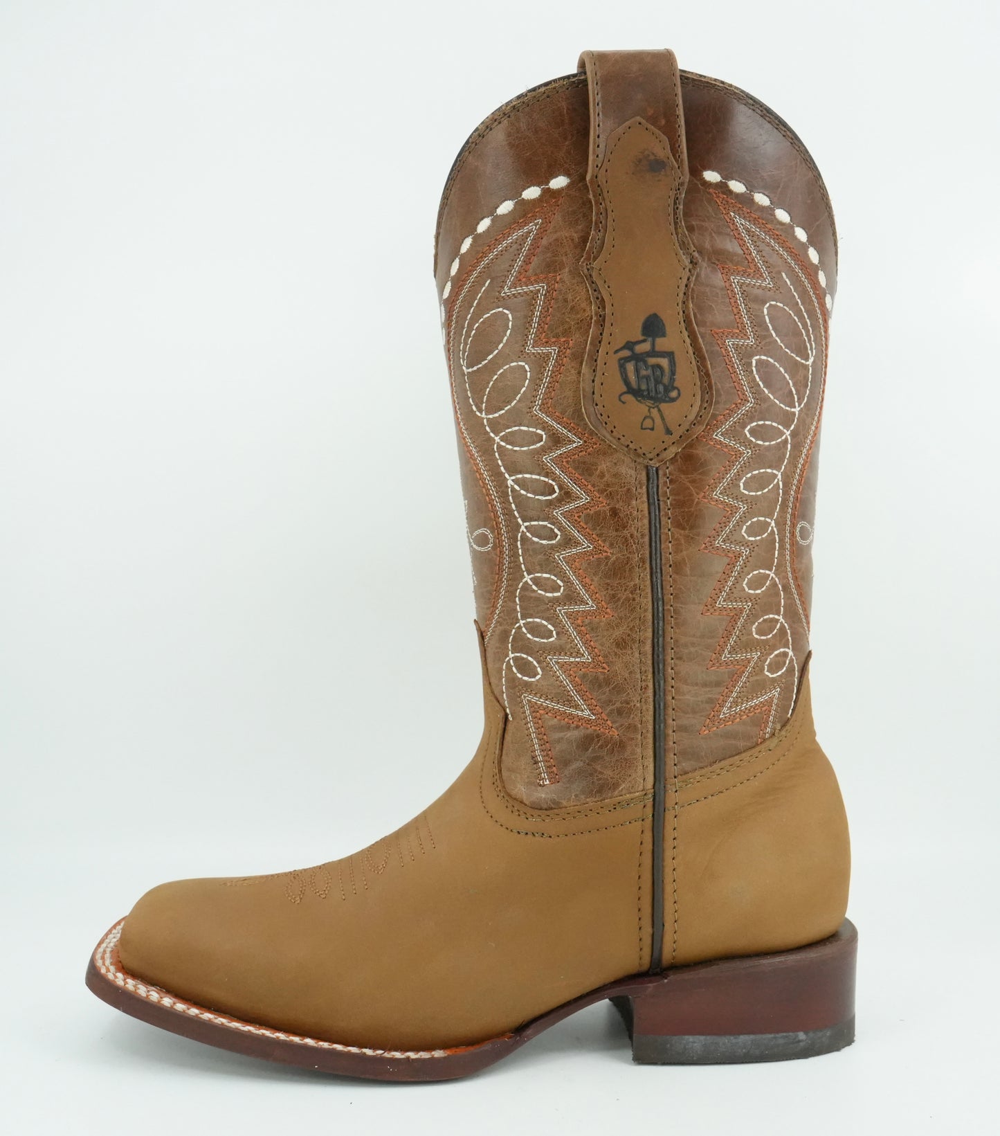 Goldrush Boots Women’s Camel Crazy Wide Square Toe Boot