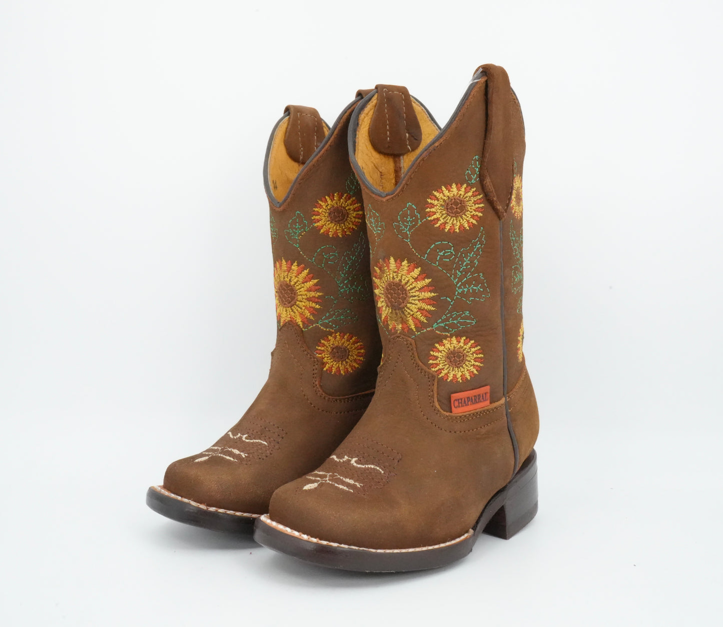 Chaparral Kid’s Nobuck Sunflowers Light Brown Boot