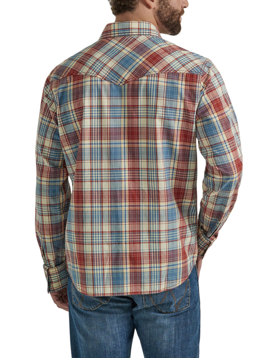 Wrangler Retro Men's Premium Western Long Sleeve Snap Shirt America