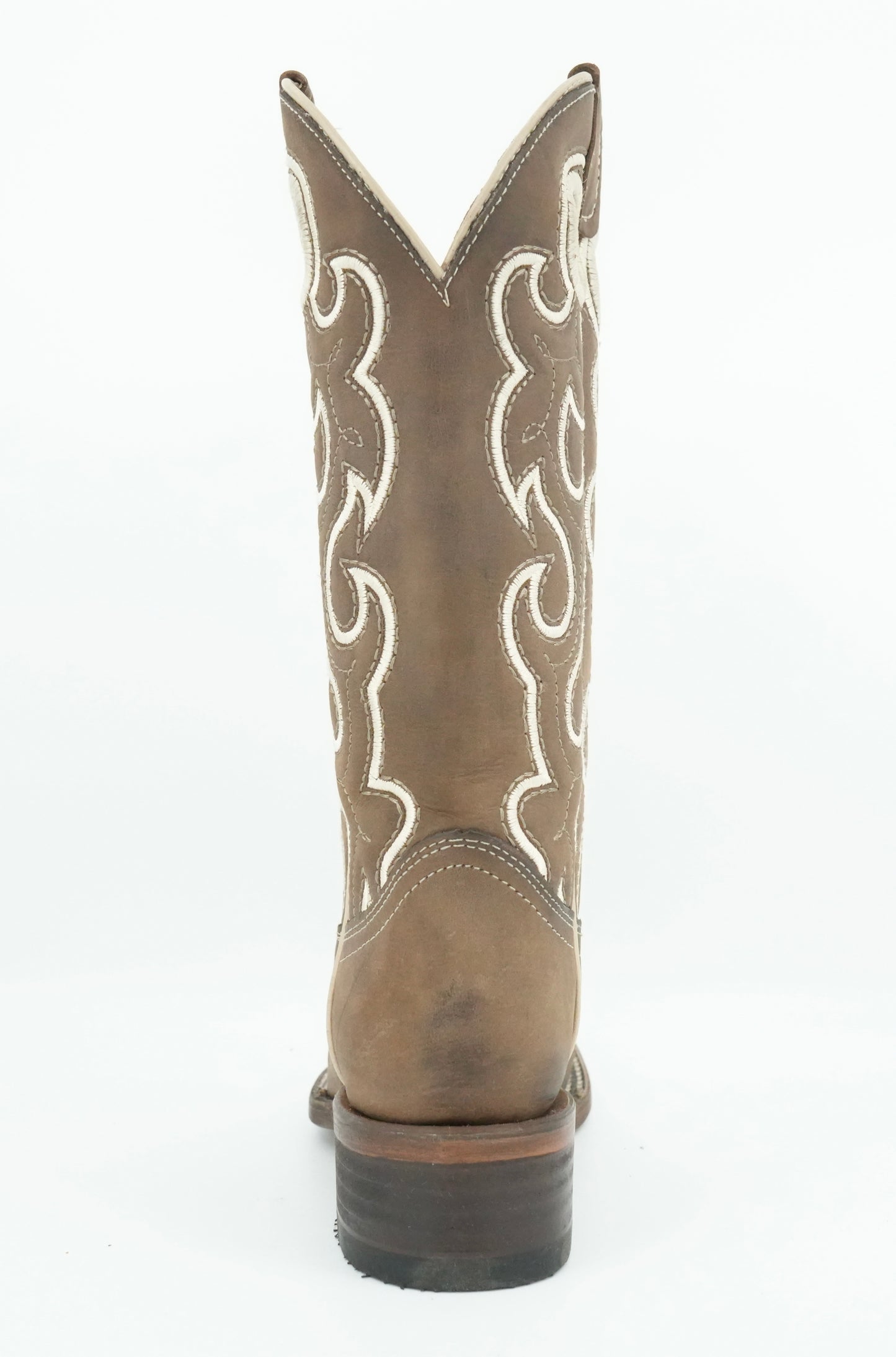 Circle G Women’s Chocolate Rustic Crazy Semi Square Toe Boot