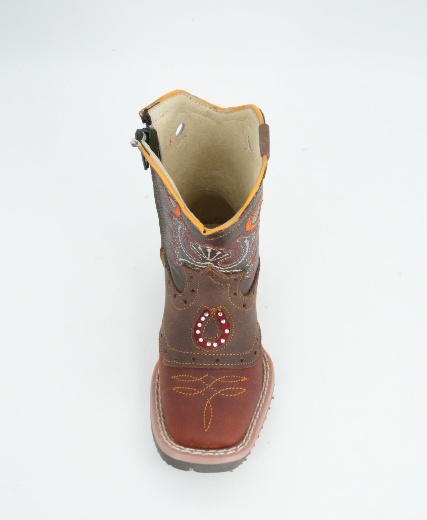 El General Boy's Crazy Horseshoe Brown/Shedron Boot