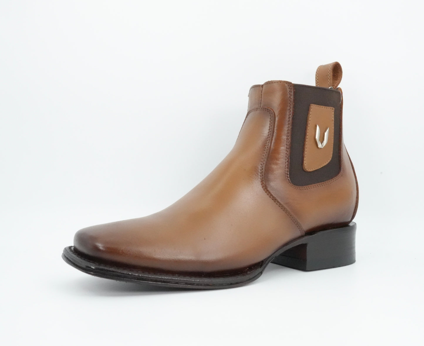 Vestigium Jr’s Flor Entera Honey Square Toe Short Boot