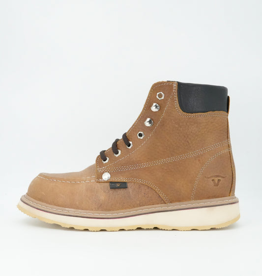 Hooch Men's 6" Steel Toe Work Boot - Honey