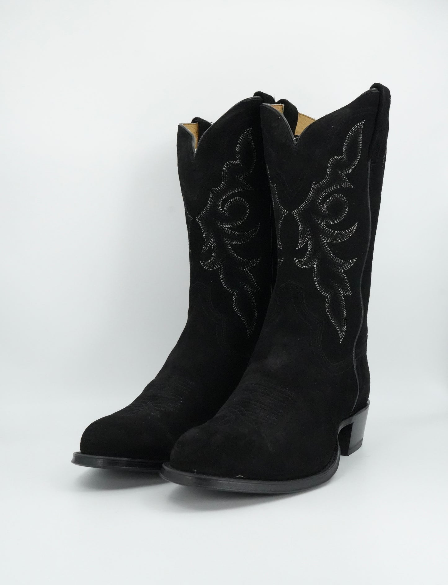 Tony Lama Men's Plano Black Suede Round Toe