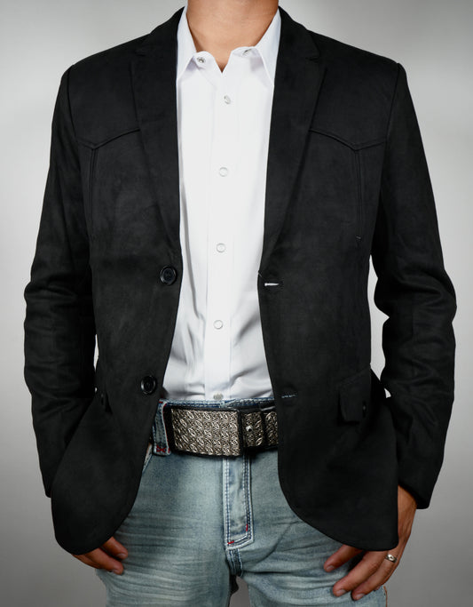 Montero Men's Black Modern Fit Blazer