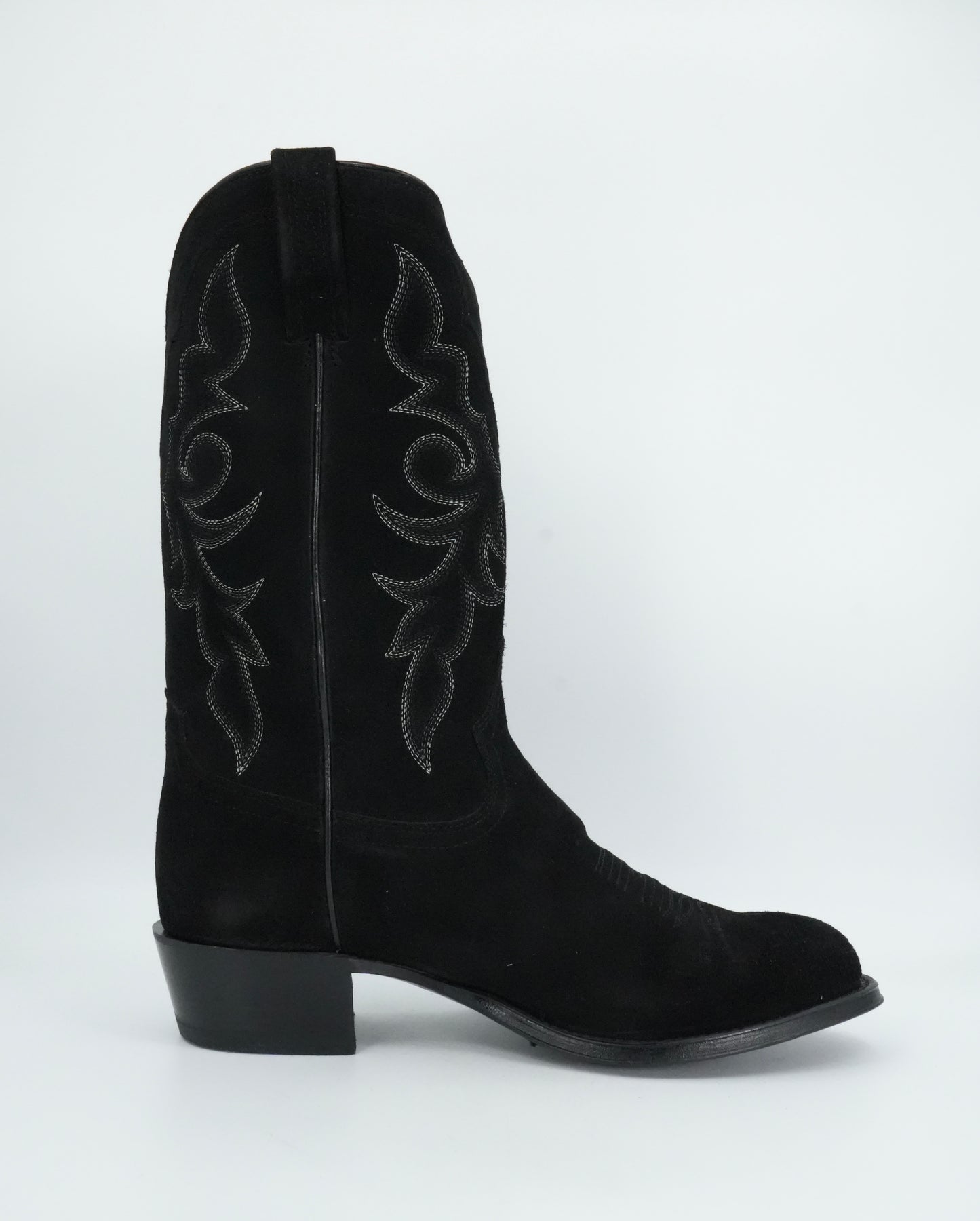 Tony Lama Men's Plano Black Suede Round Toe
