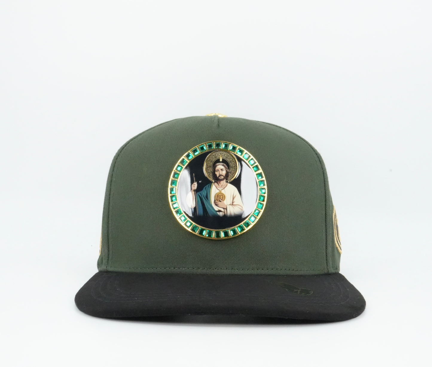 LA Office Hats San Juditas Green And Black Cap