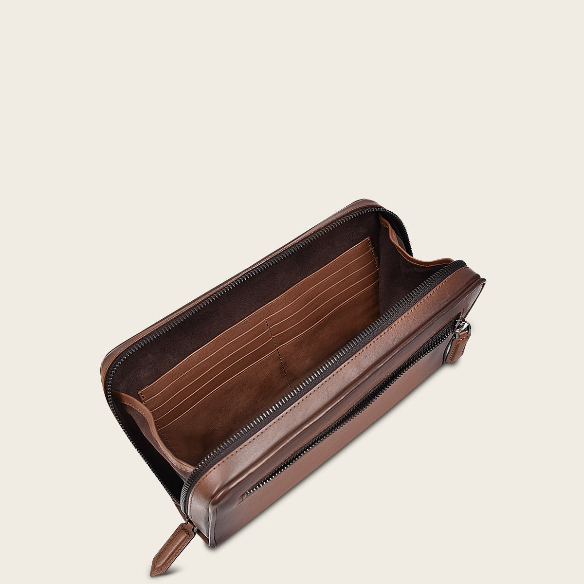 Cuadra Men's Brown Genuine Ostrich Document Bag