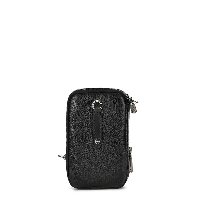 Cuadra Men's Black Genuine Stingray Leather Cross Bag