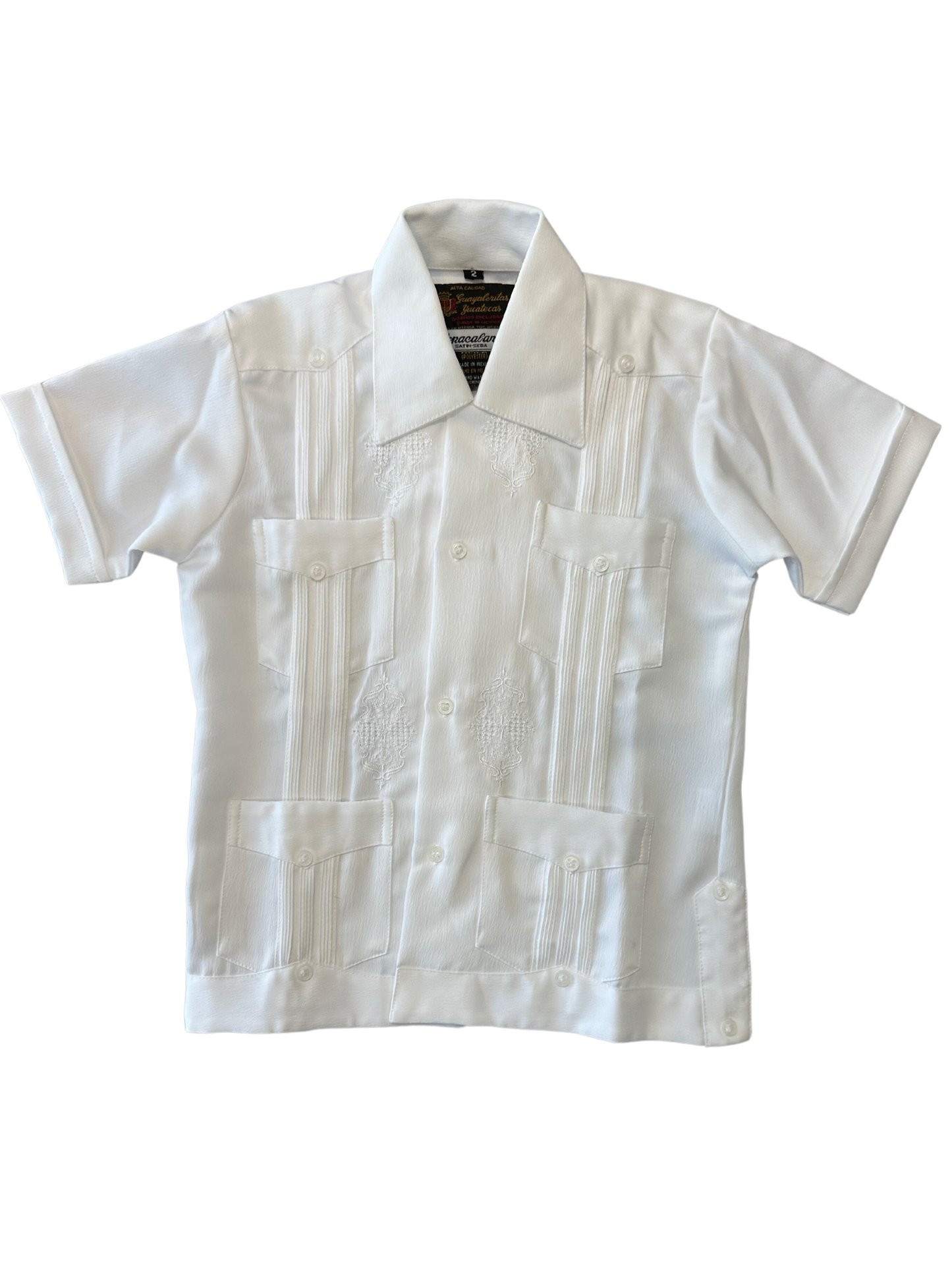 Boys's Guayaberas Short Sleeve - White