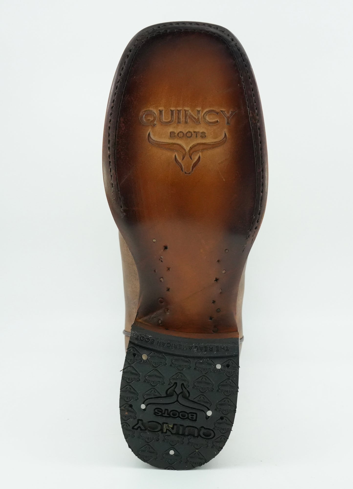 Quincy Women's Old Crazy Tabacco Wide Square Toe Boot