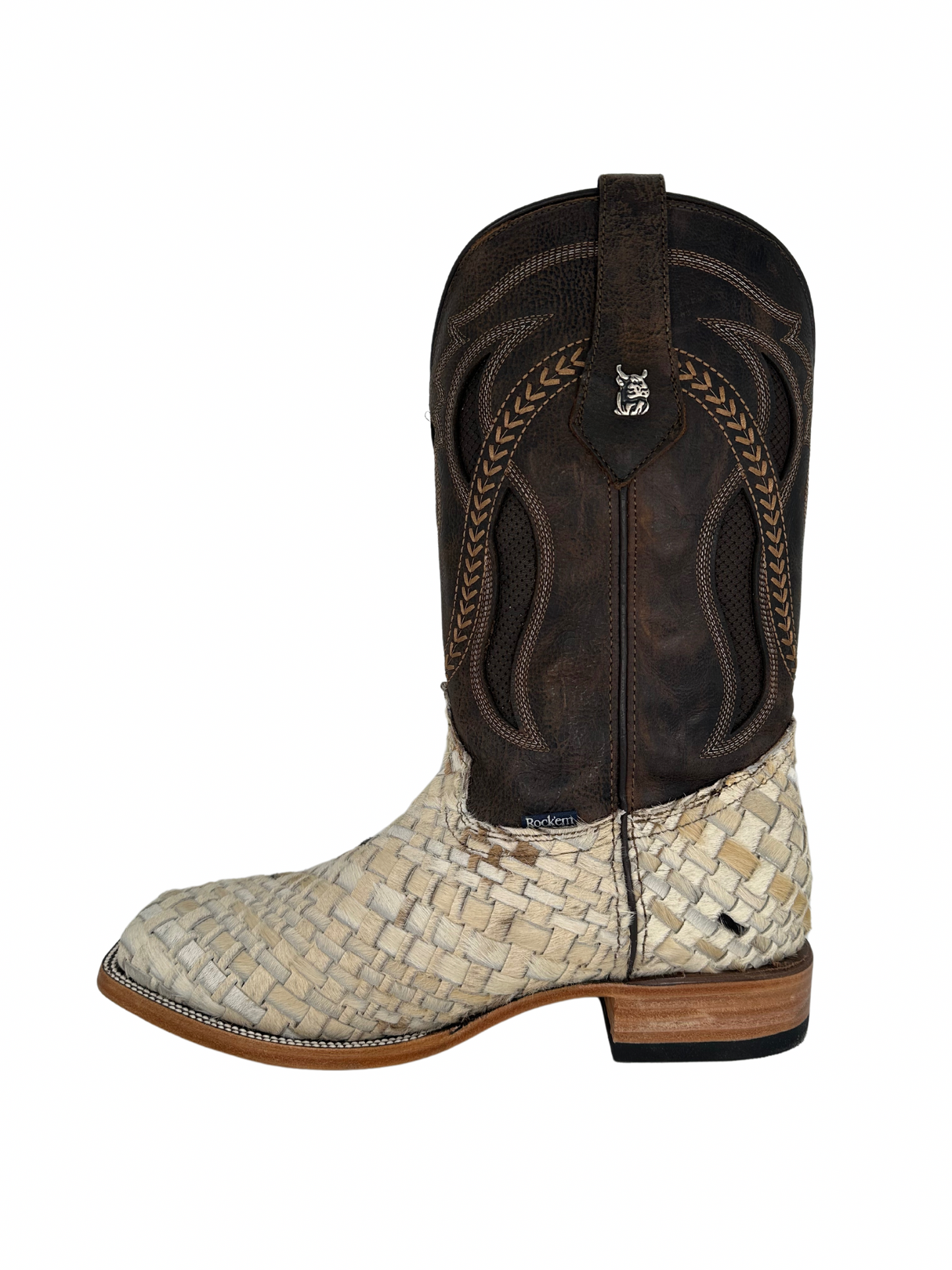 Rock'em Men's Petatillo Cow Hair Boots Size 10 *AS SEEN ON IMAGE*