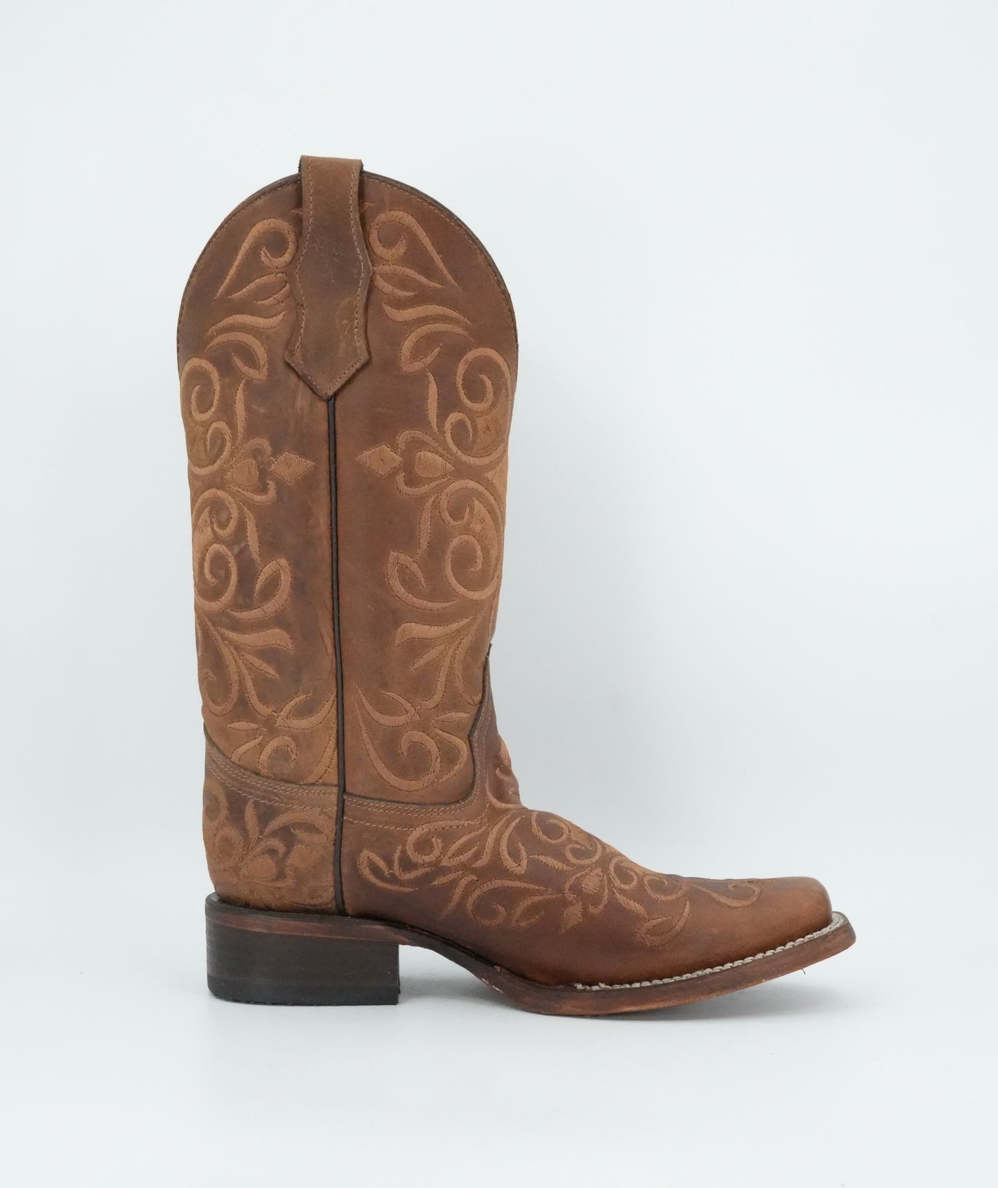 Circle G Women’s Honey Embroidered Semi Square Toe Boot