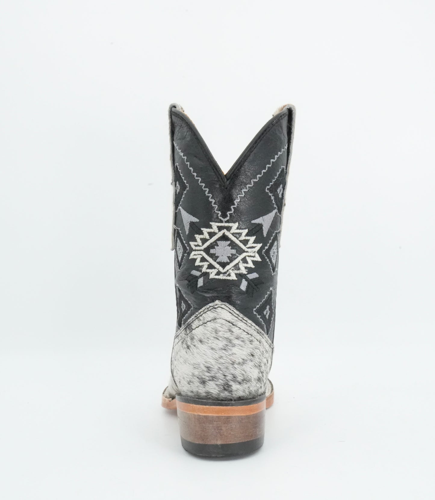Rock'em Kid's Cow Hair White/Black Boots Size: 8 US / 15 MEX  *AS SEEN ON IMAGE*