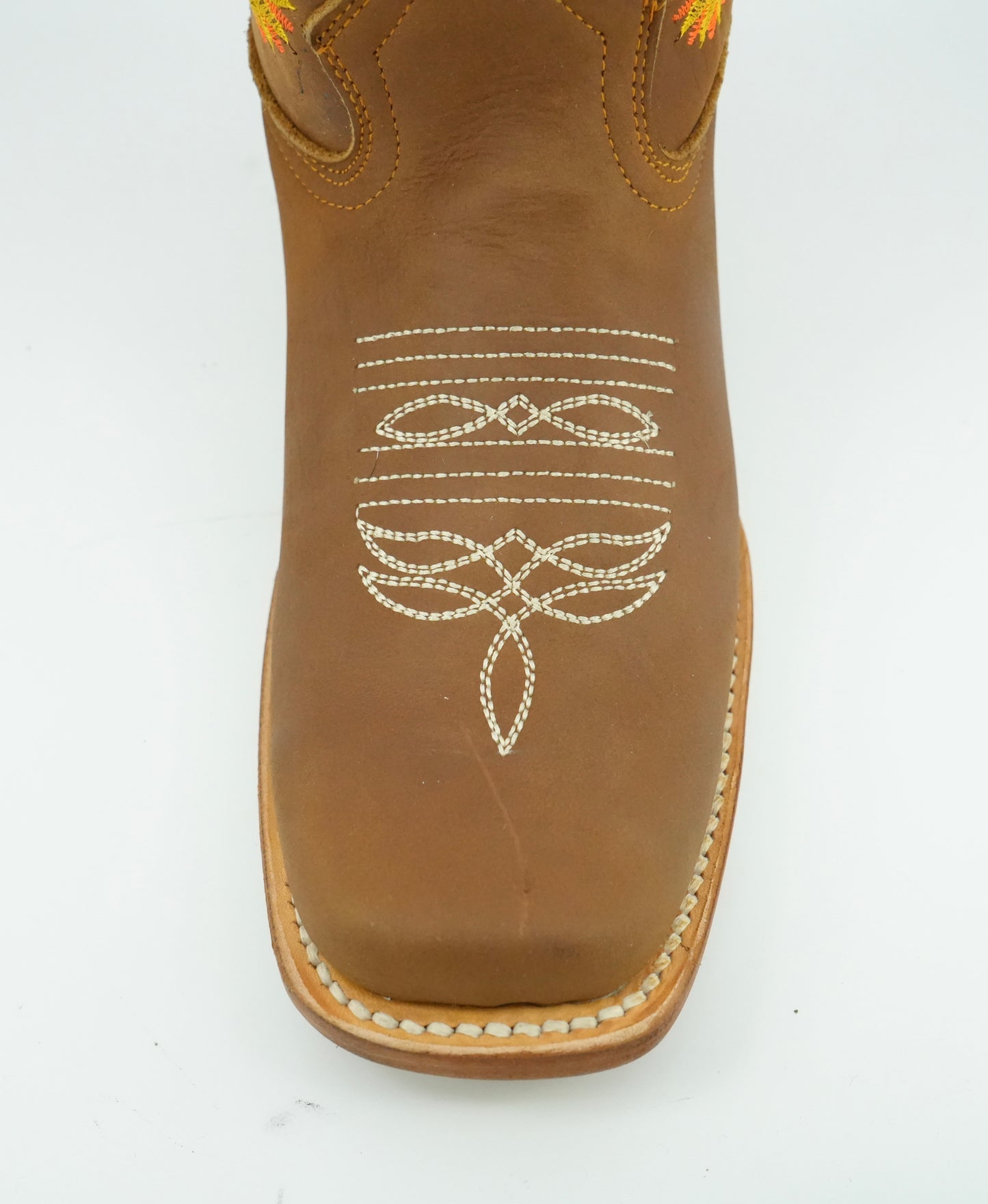 La Sierra Women's Tang Embroidered Sunflowers Square Toe Boot