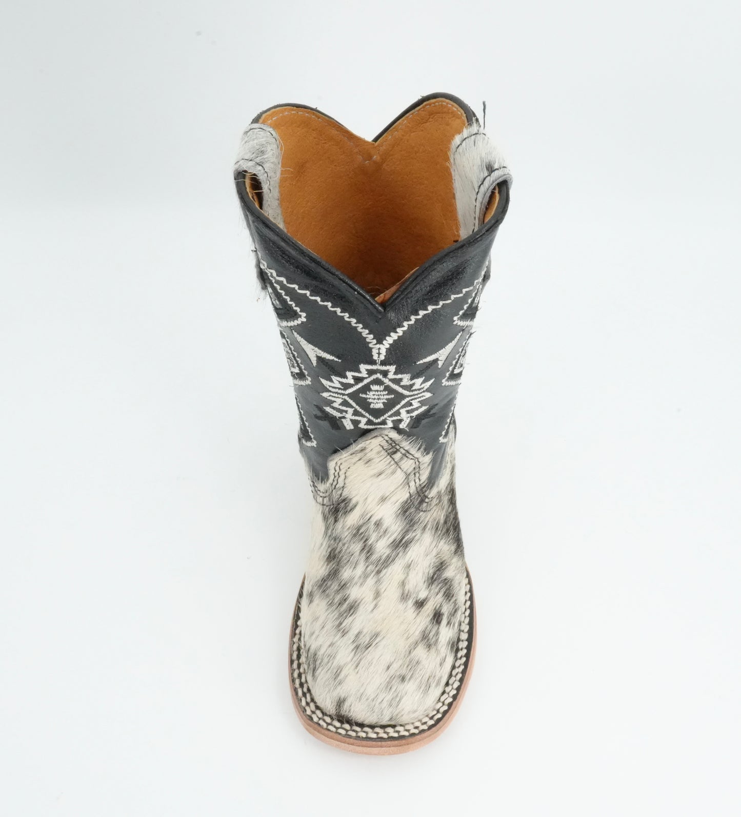 Rock'em Kid's Cow Hair White/Black Boots Size: 10 US / 17 MEX *AS SEEN ON IMAGE*