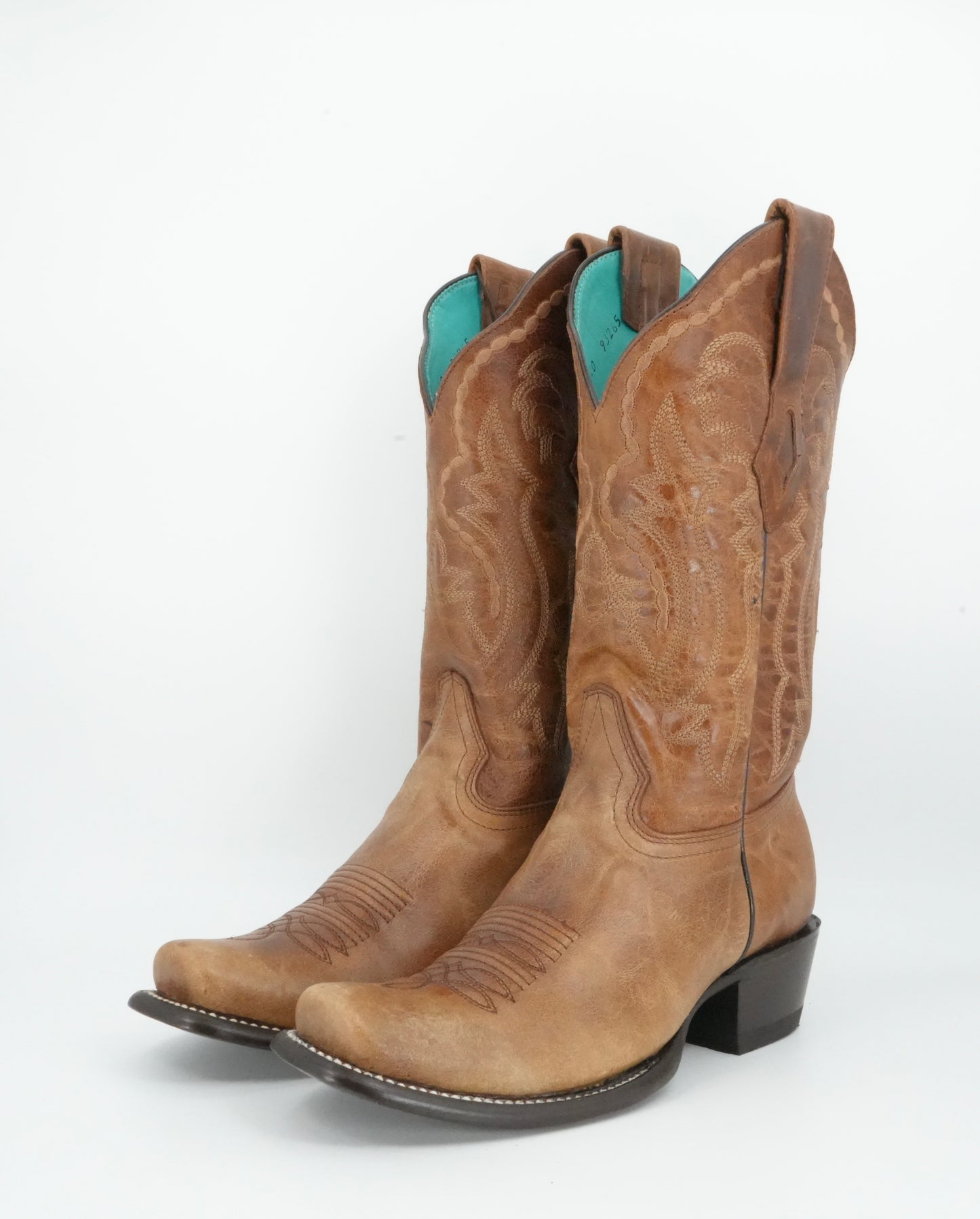 Wild West Women's Full Grain Light Brown Dubai Toe Boot