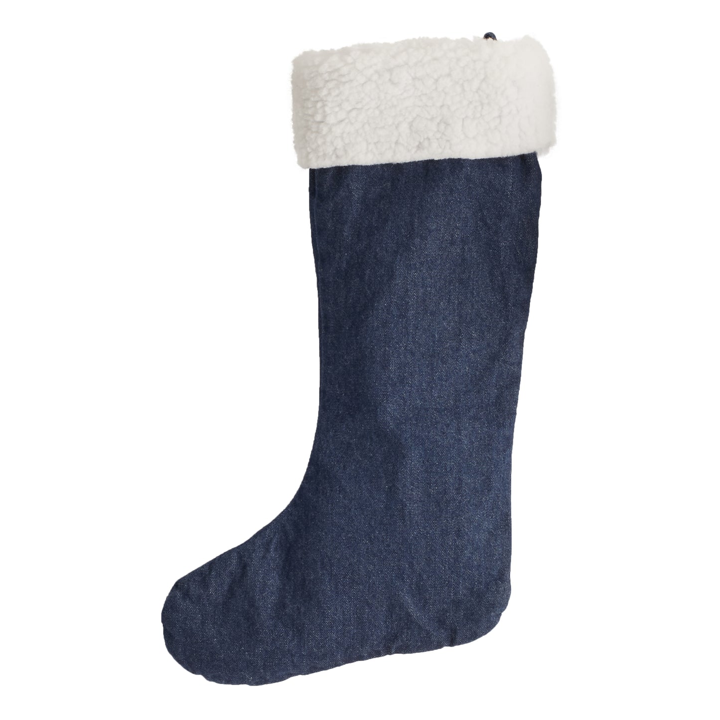 Wrangler Sherpa Denim Christmas Stocking - Blue-Medium