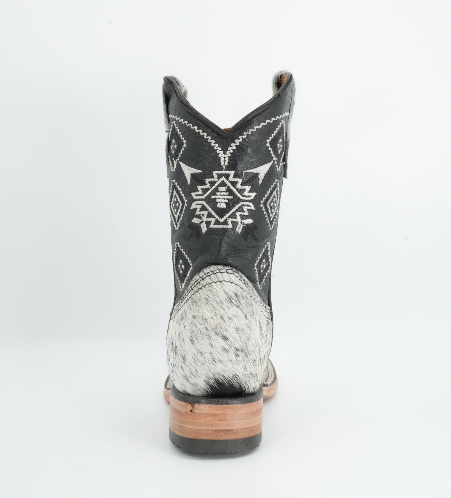 Rock'em Kid's Cow Hair White/Black Boots Size: 13 US / 20 MEX *AS SEEN ON IMAGE*
