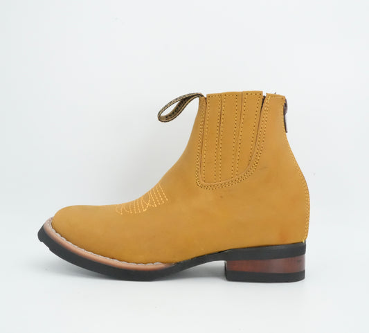 Karmoni Kid’s Nobuck Honey Short Boot