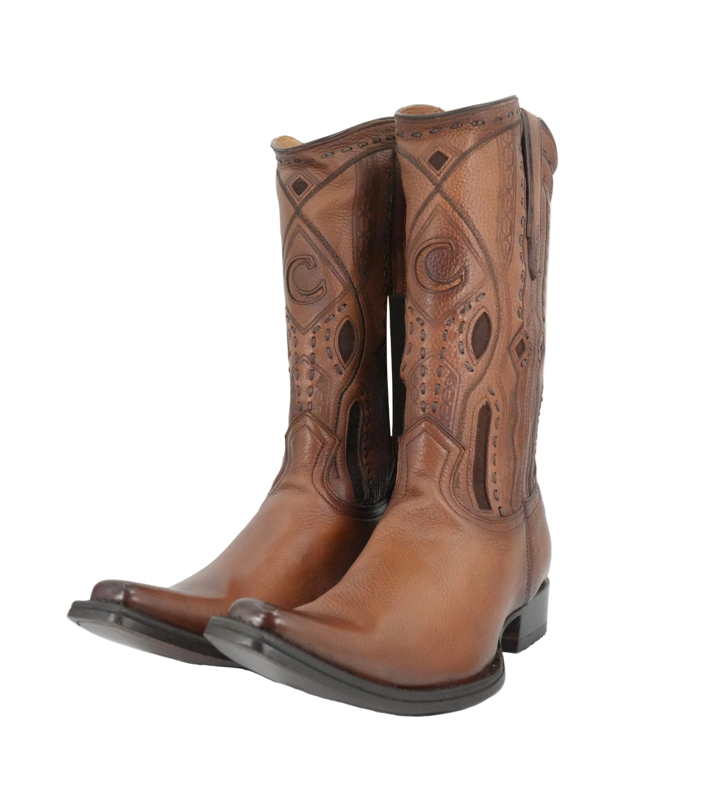 Cuadra Men's Deer Versache Toe Boot - Brown