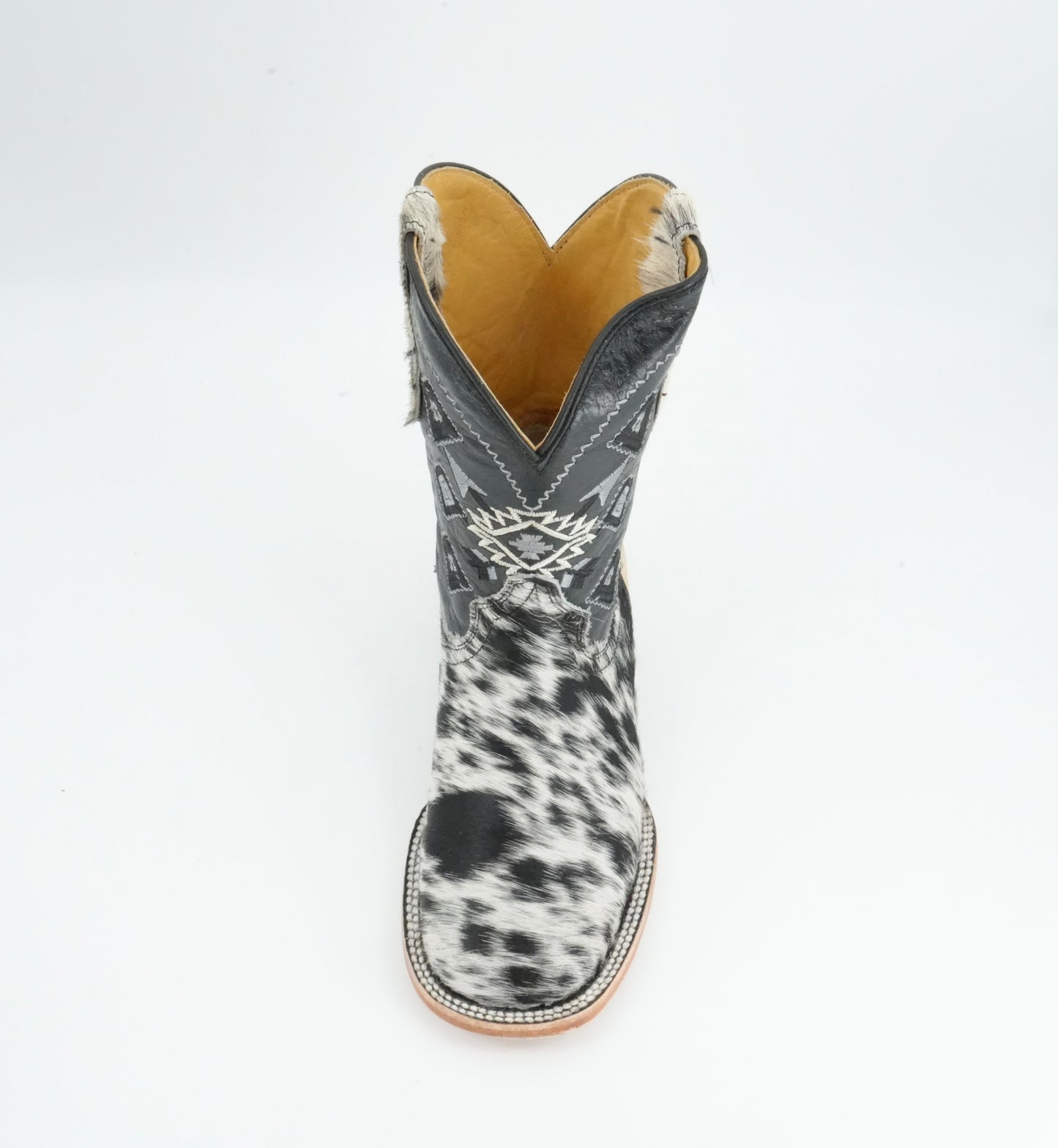 Rock'em Kid's Cow Hair White/Black Boots Size: 13 US / 20 MEX *AS SEEN ON IMAGE*