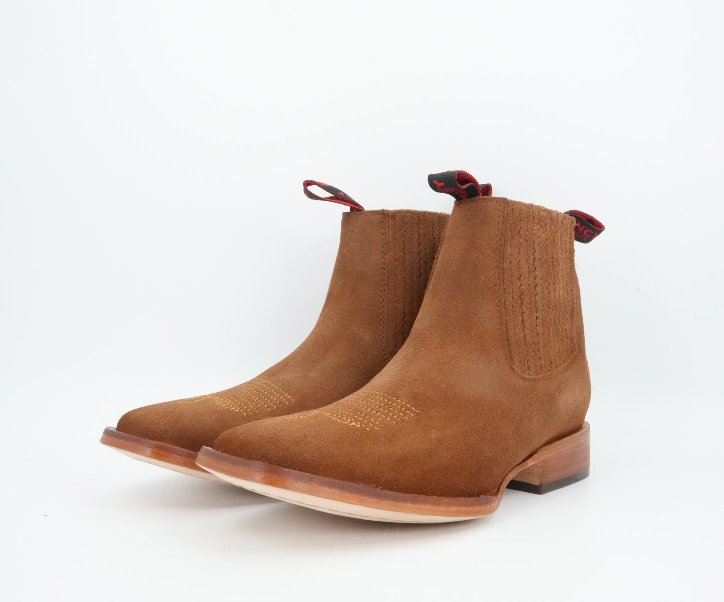 Quincy Kid's Suede Shedron Square Toe Short Boot