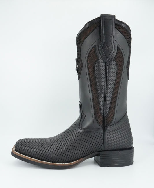 Cuadra Men's Laser Bovine Leather Square Toe Boot - Oxford Grey