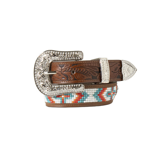 Nocona Cinturón de cuentas genuinas múltiples para niña