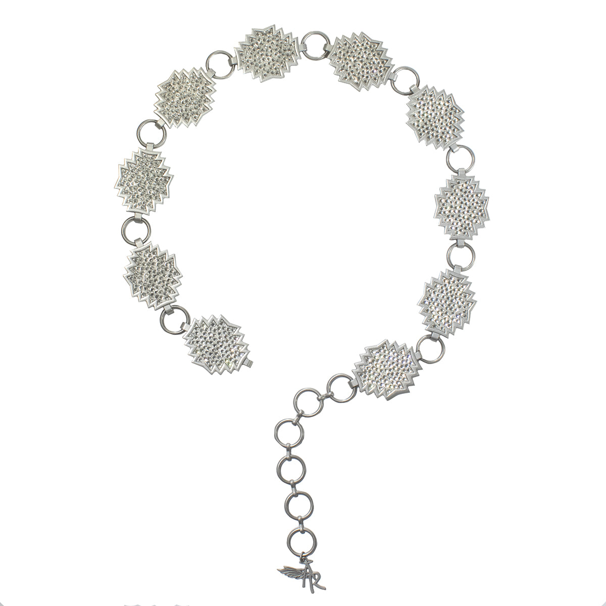 Angel Ranch Silver Rhinestone Chain Belt