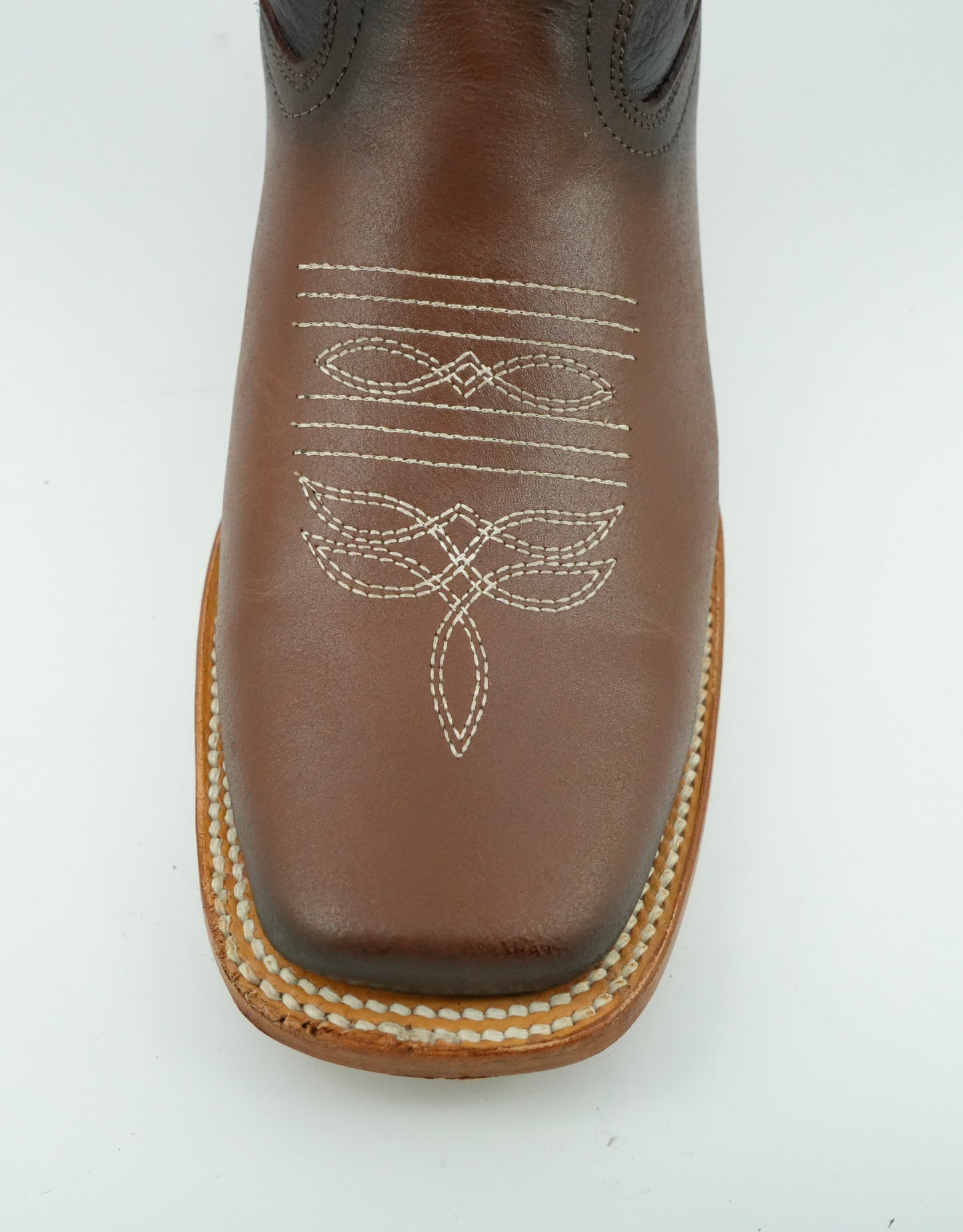 La Sierra Women's Honey Embroidered Floral Square Toe Boot