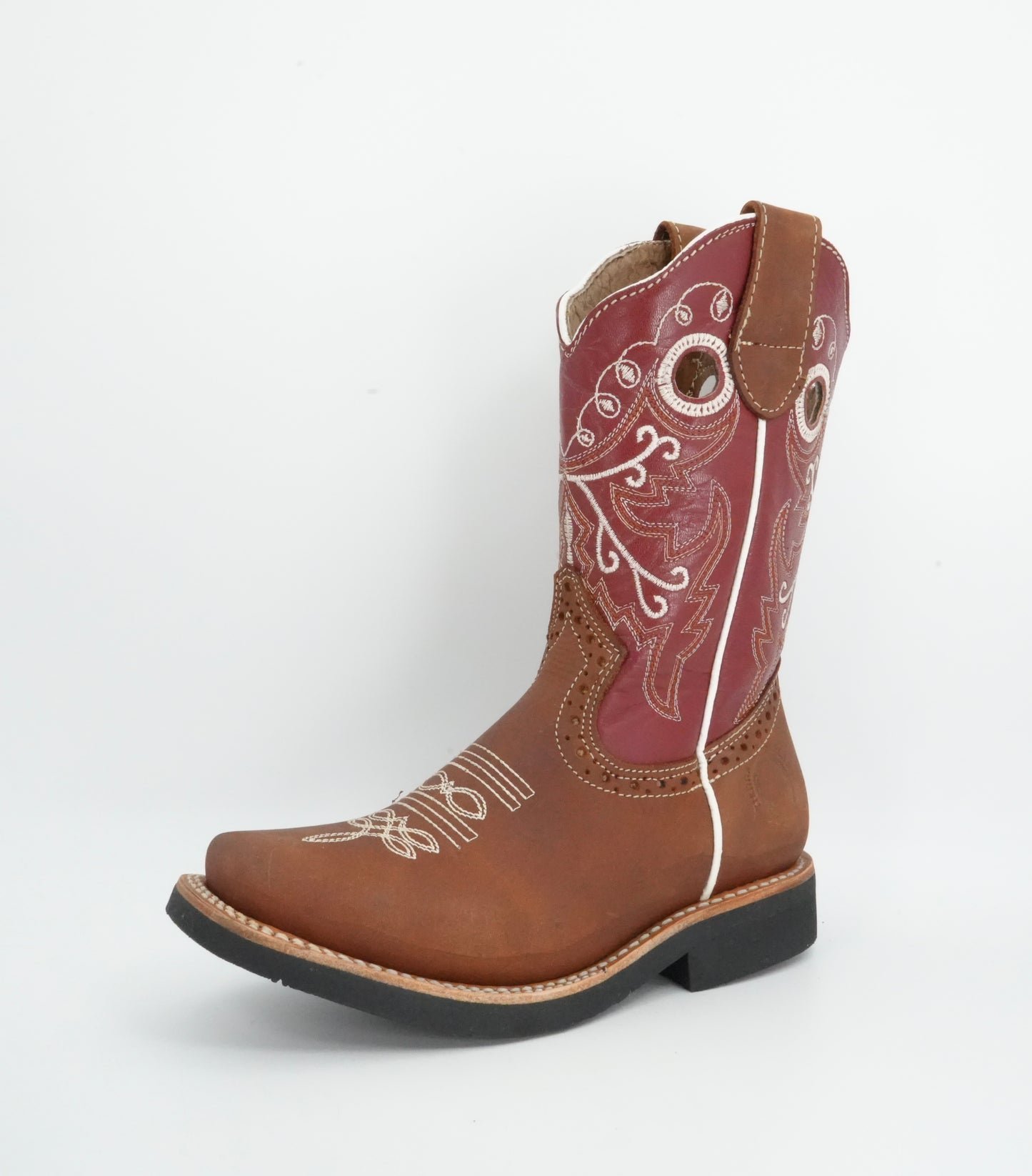Tierra Blanca Jr’s Crazy Tang Square Toe Boot