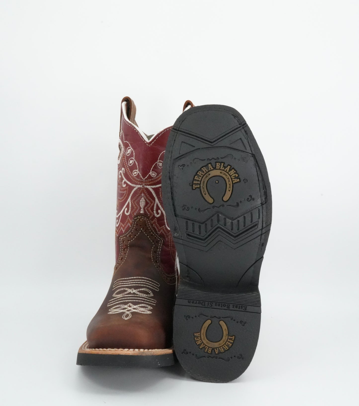 Tierra Blanca Jr’s Crazy Tang Square Toe Boot