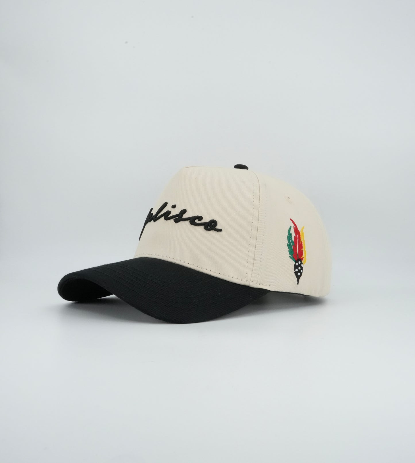 45 Cursive Trucker Cap Beige-Black