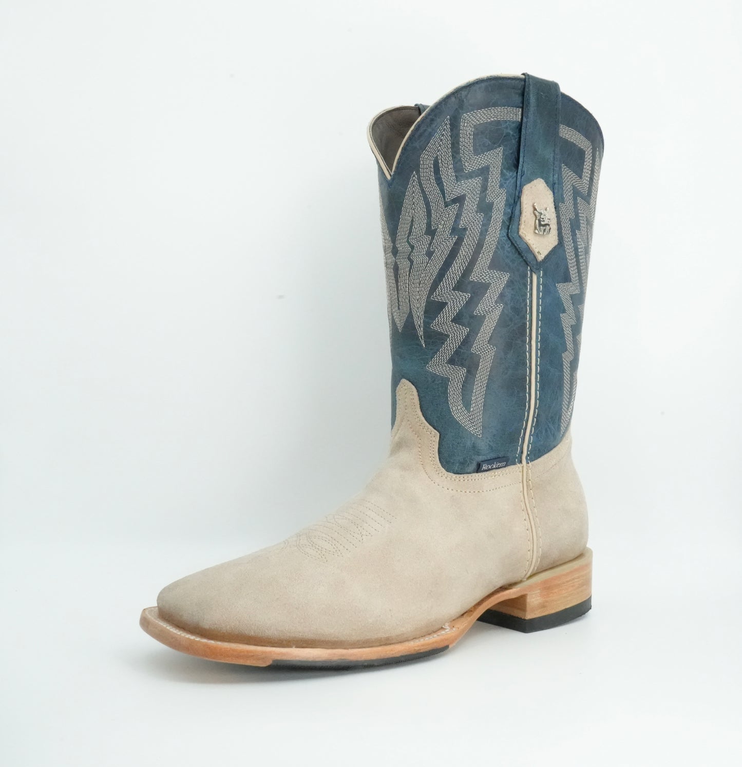 Rock'em Men's Roughout Sand Wide Square Toe Boot