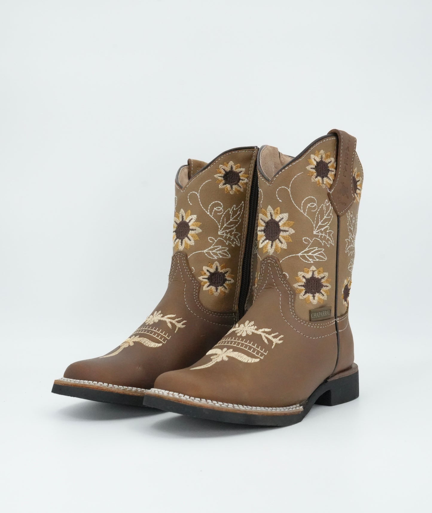 Chaparral Kid’s Crazy Leather Sunflower Brown Boot