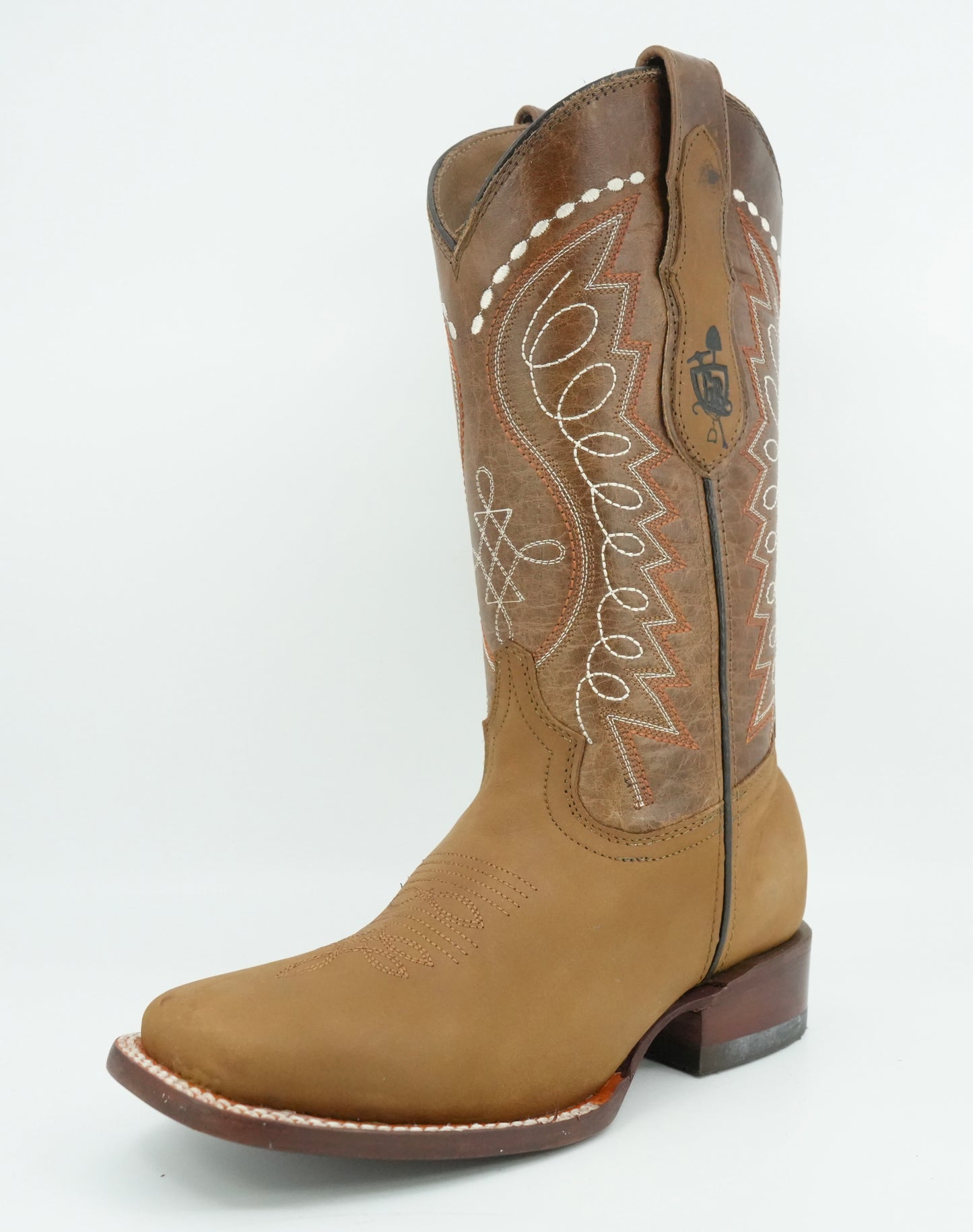 Goldrush Boots Women’s Camel Crazy Wide Square Toe Boot