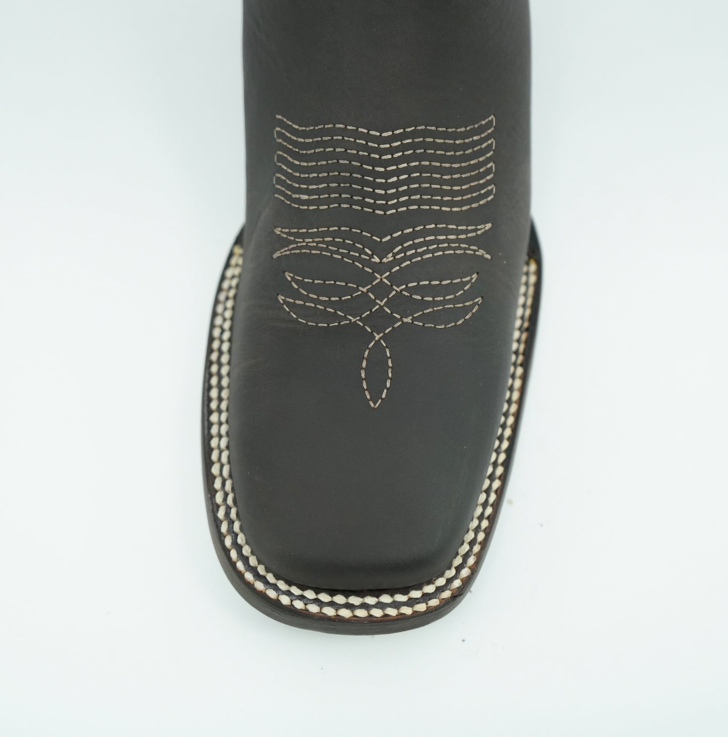 White Diamond Women's Roses Square Toe Leather Boot Brown