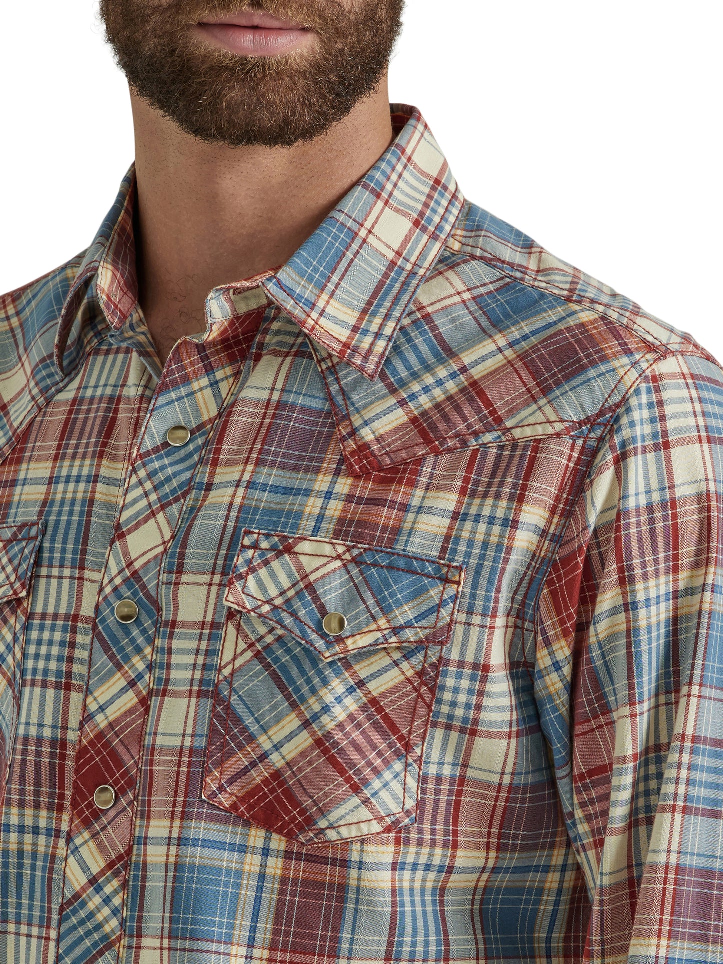 Wrangler Retro Men's Premium Western Long Sleeve Snap Shirt America