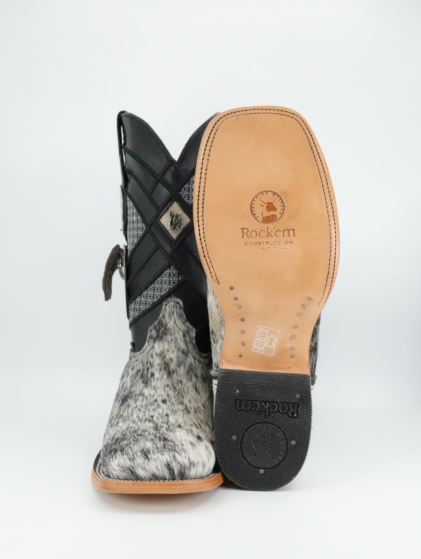 Rock'em Men's Cow Hair Boots Size 7.5 *AS SEEN ON IMAGE*