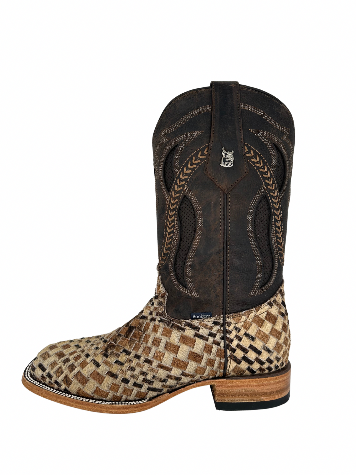 Rock'em Men's Petatillo Cow Hair Boots Size 9 *AS SEEN ON IMAGE*