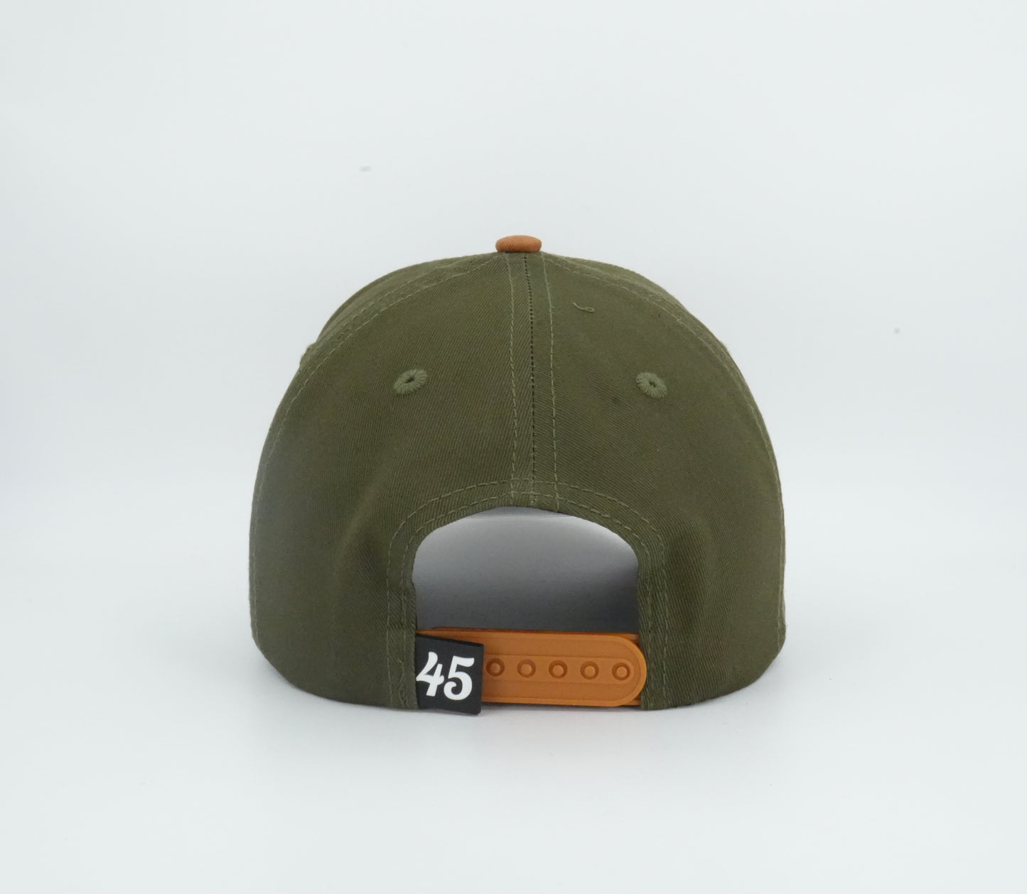 45 Cursive Trucker Cap Olive-Brown
