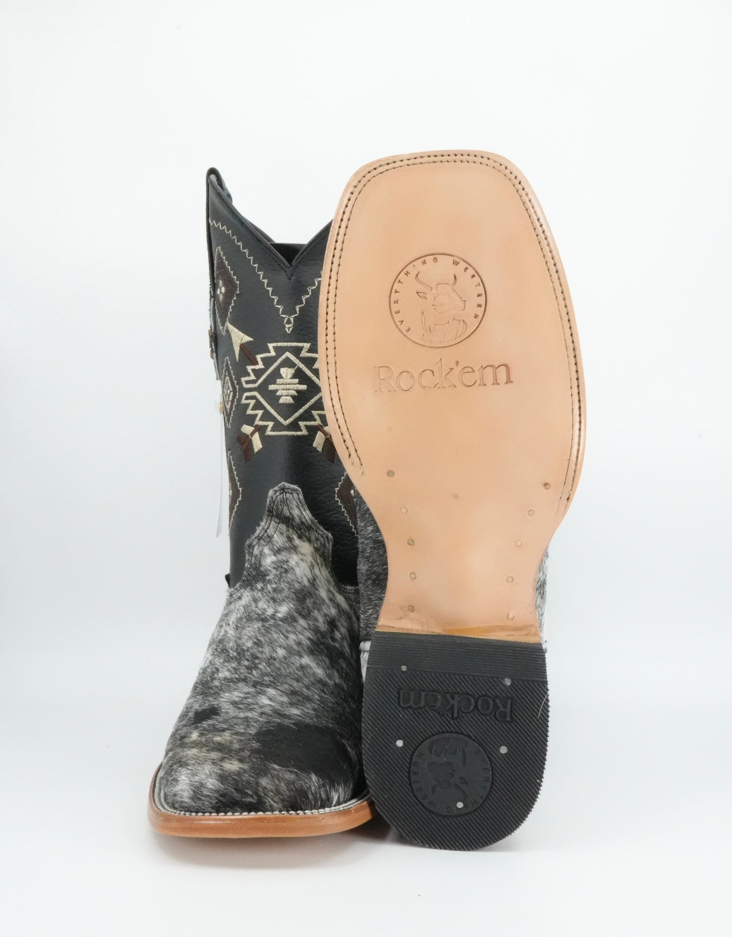 Rock'em Men's Cow Hair Boots Size 9.5 *AS SEEN ON IMAGE*