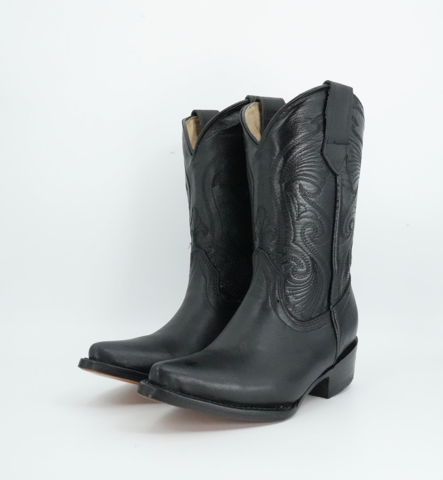 Botas Don Pedro Kid’s Black Leather J Toe Boot