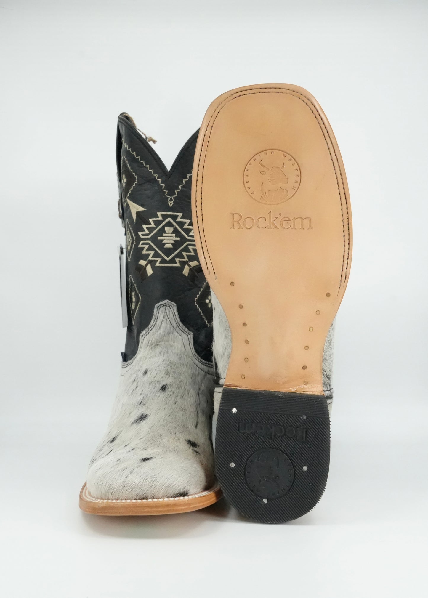 Rock'em Men's Cow Hair Boots Size 11 *AS SEEN ON IMAGE*