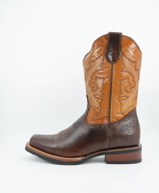 Golden Boots Men's Grasso Tang Wide Square Toe Boot